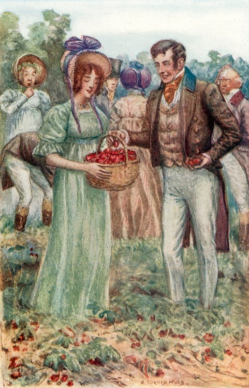 Illusztráció Emma számára, Jane Austen alkotó: Arthur Wallis Mills