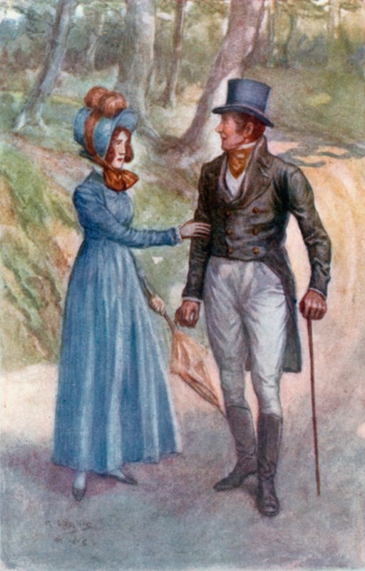 Illusztráció Emma számára, Jane Austen alkotó: Arthur Wallis Mills