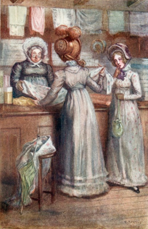 Illusztráció Emma számára, Jane Austen alkotó: Arthur Wallis Mills