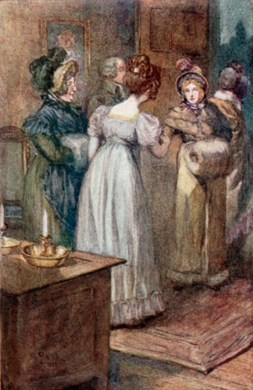 Illusztráció Emma számára, Jane Austen alkotó: Arthur Wallis Mills