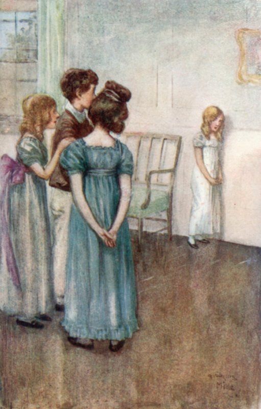 Illusztráció a Northanger Abbey számára, Jane Austen alkotó: Arthur Wallis Mills