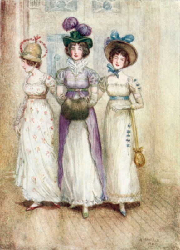 Illusztráció a Northanger Abbey számára, Jane Austen alkotó: Arthur Wallis Mills