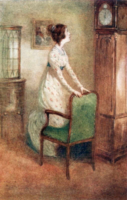 Illusztráció a Northanger Abbey számára, Jane Austen alkotó: Arthur Wallis Mills