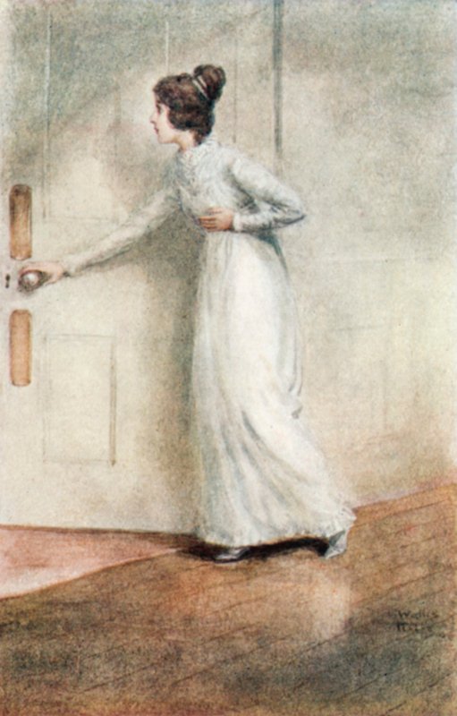 Illusztráció a Northanger Abbey számára, Jane Austen alkotó: Arthur Wallis Mills