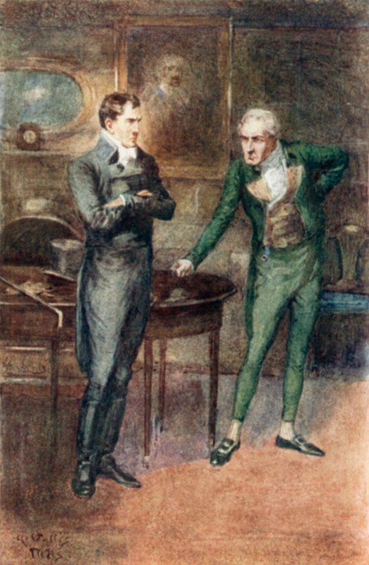 Illusztráció a Northanger Abbey számára, Jane Austen alkotó: Arthur Wallis Mills