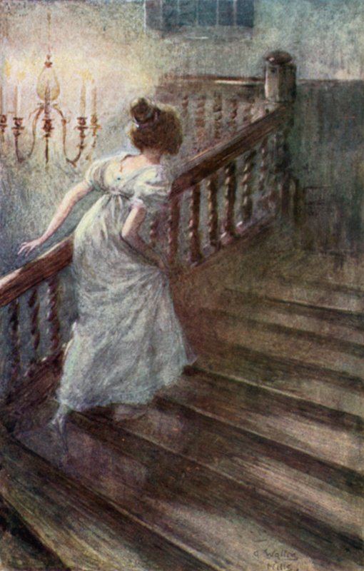 Illusztráció a Northanger Abbey számára, Jane Austen alkotó: Arthur Wallis Mills