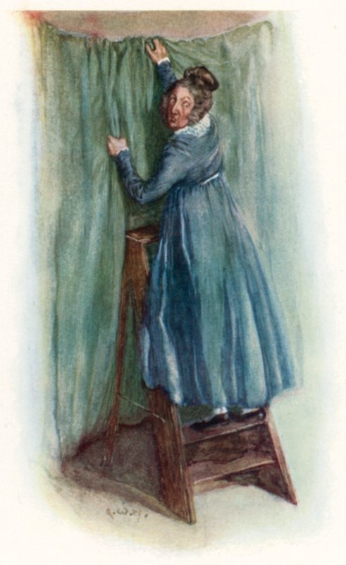 Illusztráció a Northanger Abbey számára, Jane Austen alkotó: Arthur Wallis Mills