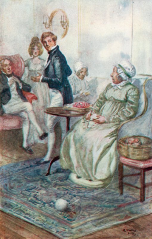 Illusztráció a Northanger Abbey számára, Jane Austen alkotó: Arthur Wallis Mills