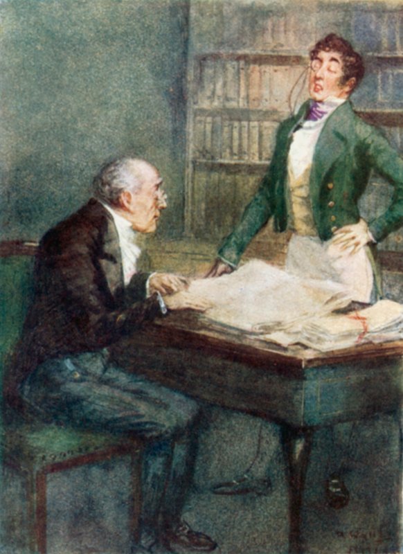 Illusztráció a meggyőzéshez, Jane Austen alkotó: Arthur Wallis Mills