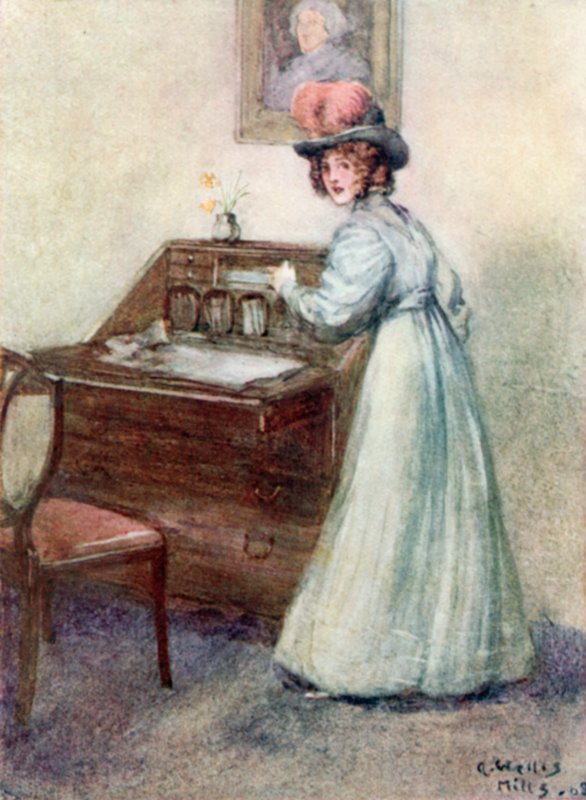 Illusztráció a meggyőzéshez, Jane Austen alkotó: Arthur Wallis Mills