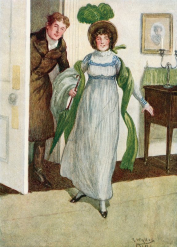 Illusztráció a Büszkeség és balítélethez, Jane Austen alkotó: Arthur Wallis Mills