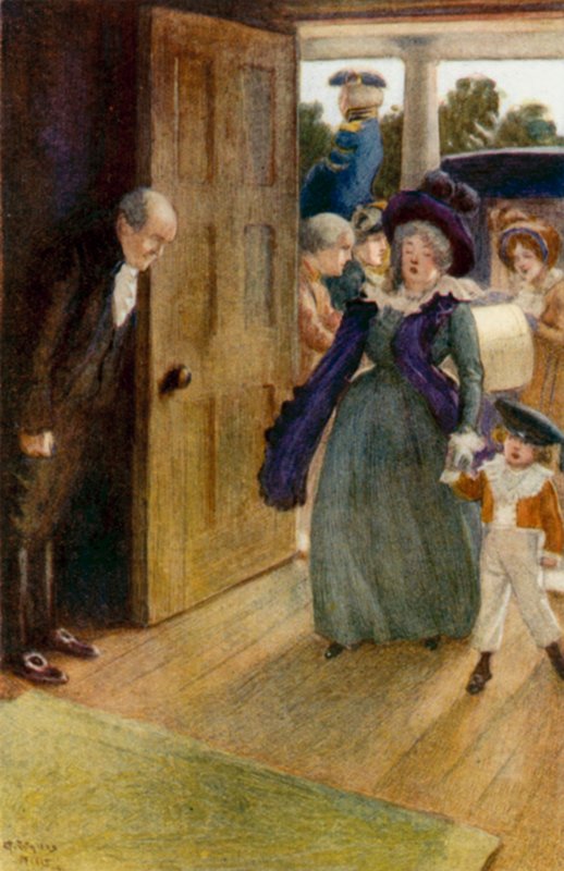Illusztráció a Büszkeség és balítélethez, Jane Austen alkotó: Arthur Wallis Mills