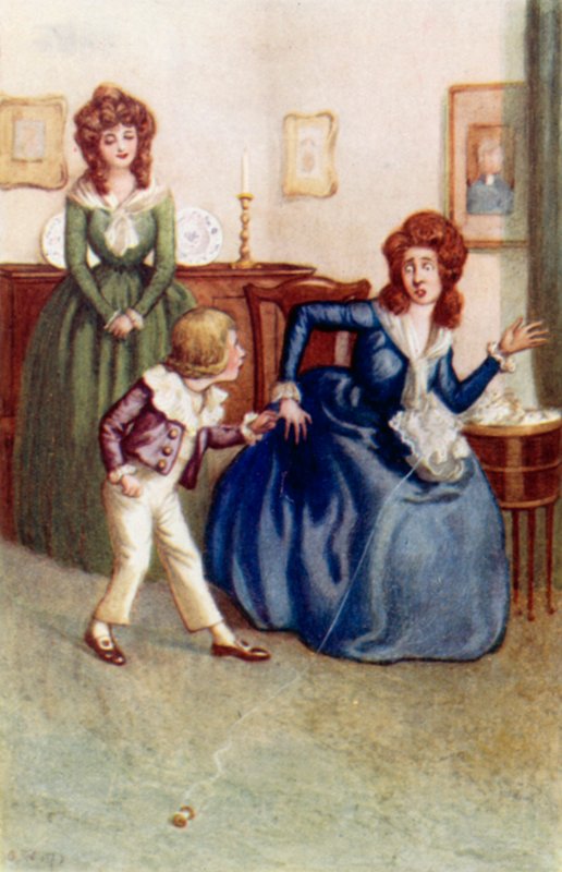 Illusztráció a Büszkeség és balítélethez, Jane Austen alkotó: Arthur Wallis Mills