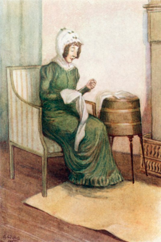 Illusztráció a Büszkeség és balítélethez, Jane Austen alkotó: Arthur Wallis Mills