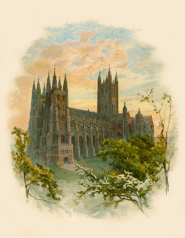 Canterbury katedrális, délnyugat alkotó: Arthur Wilde Parsons