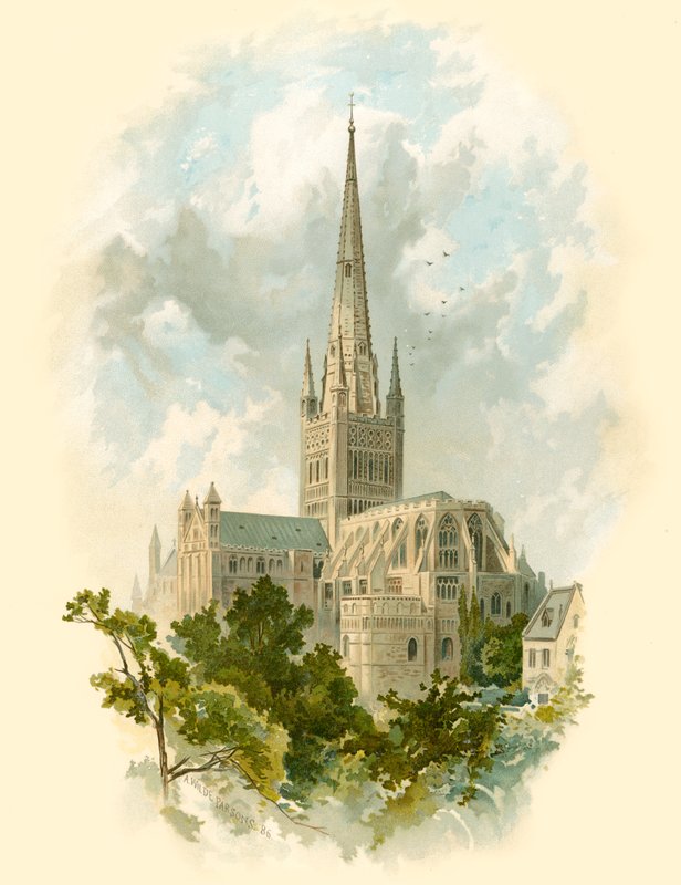 Norwichi katedrális, délkelet alkotó: Arthur Wilde Parsons