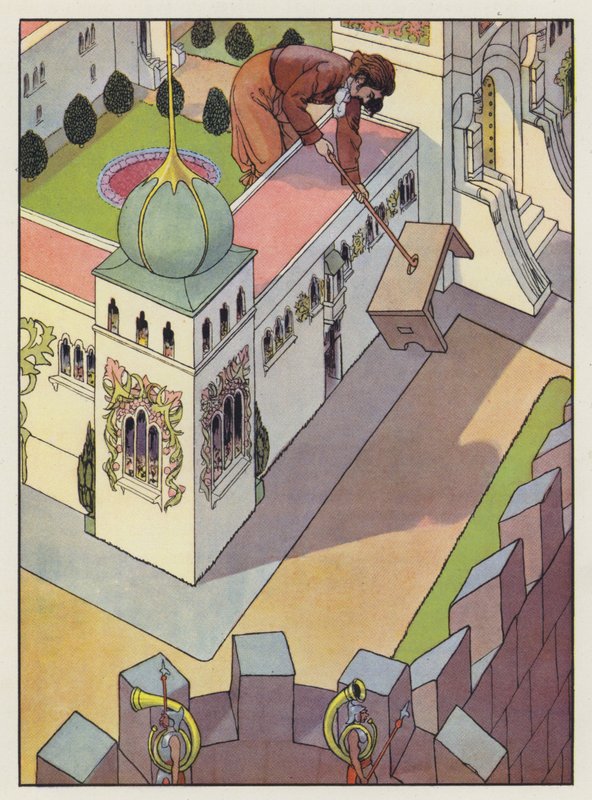 Illusztráció Jonathan Swift Gullivers utazásai című könyvéhez alkotó: Artus Scheiner