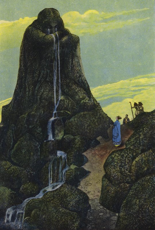 Niobe átváltozott Síró sziklává (színes litó) alkotó: Artus Scheiner