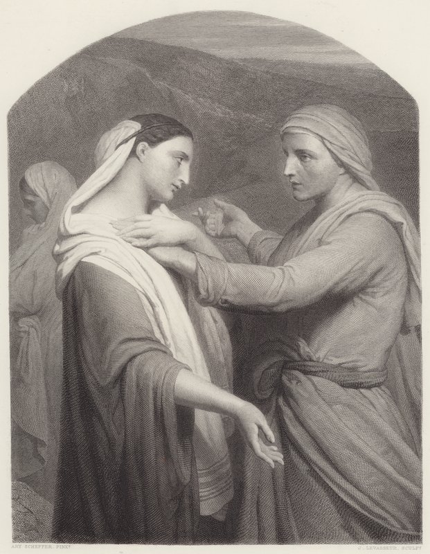 Ruth és Naomi alkotó: Ary Scheffer