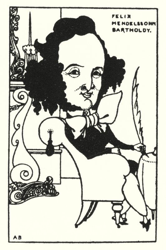 Felix Mendelssohn Bartholdy alkotó: Aubrey Beardsley