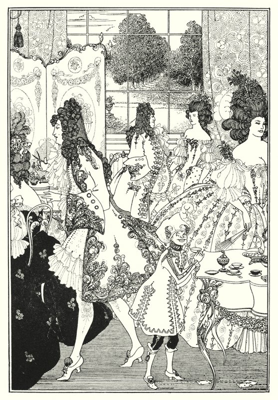 A zár megerőszakolása alkotó: Aubrey Beardsley