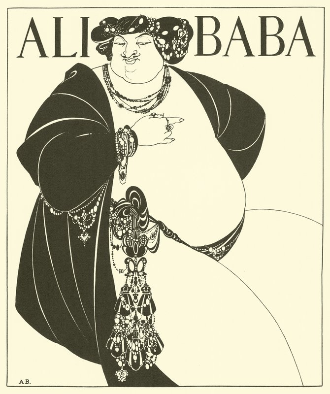 Ali Baba (litográfia) alkotó: Aubrey (after) Beardsley