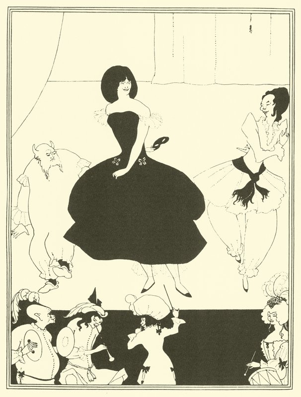 Vígjáték Marionettek balett (litográfia) alkotó: Aubrey (after) Beardsley