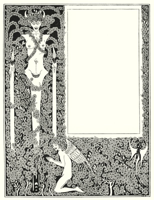 A "Salome" címlapjának terve (metszet) alkotó: Aubrey (after) Beardsley