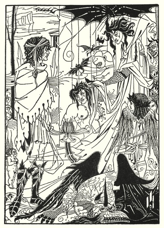 Álmok (metszet) alkotó: Aubrey (after) Beardsley