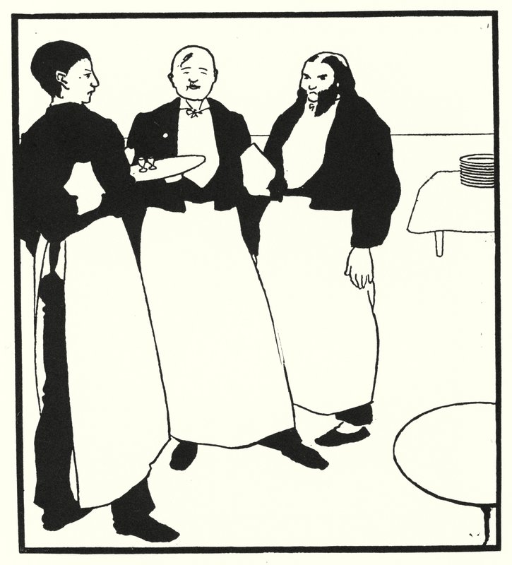 Cafe Boys (metszet) alkotó: Aubrey (after) Beardsley