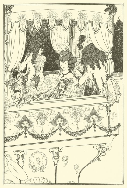 Az uszály (litográfia) alkotó: Aubrey (after) Beardsley