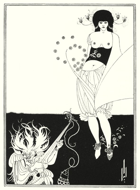 A gyomortánc (metszet) alkotó: Aubrey (after) Beardsley