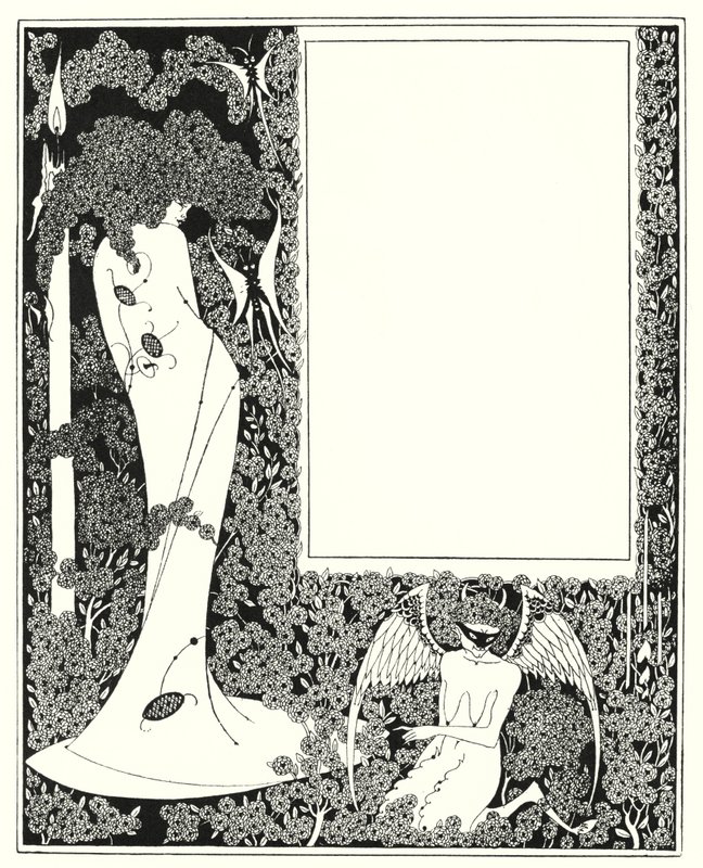 Tartalom szegély kialakítása alkotó: Aubrey Beardsley