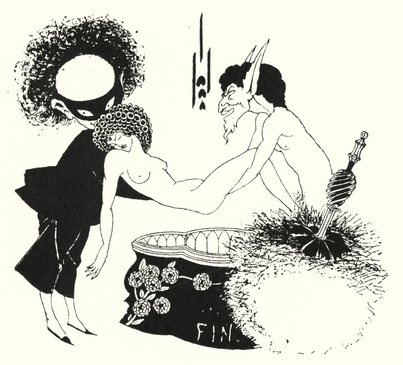 Kialakítás a farrészhez alkotó: Aubrey Beardsley