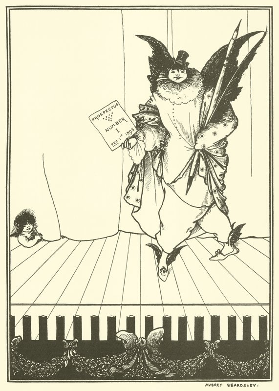 Tervezés a Savoy prospektusához alkotó: Aubrey Beardsley