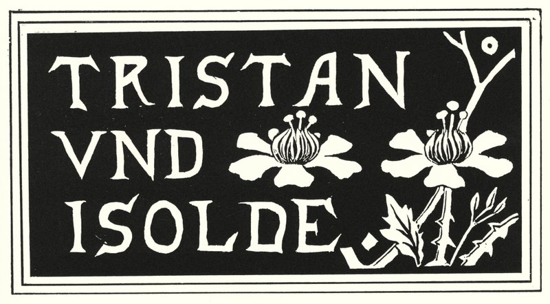 Tervezés Aubrey Beardsley "Tristan Und Isolde" példányának borítójáról alkotó: Aubrey Beardsley