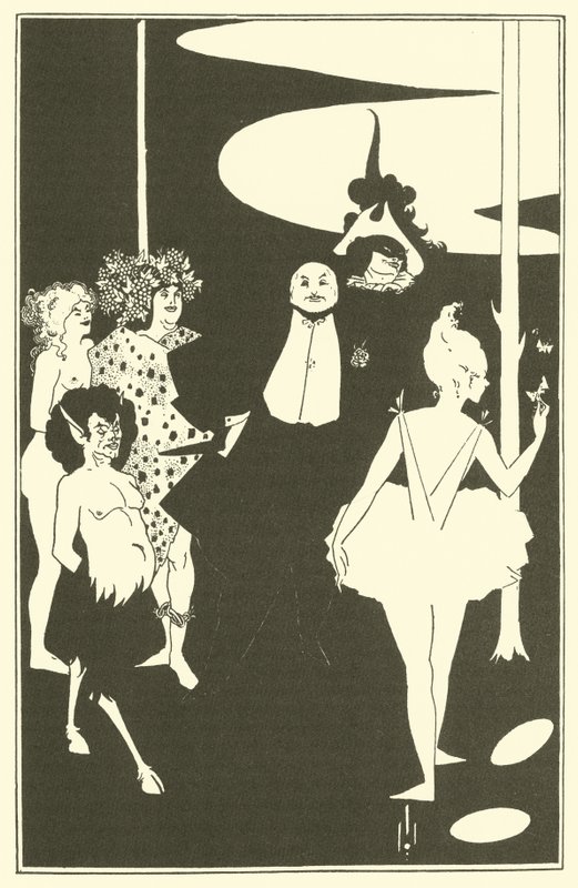 Frontispiece, John Davidson darabjai, 1893 alkotó: Aubrey Beardsley