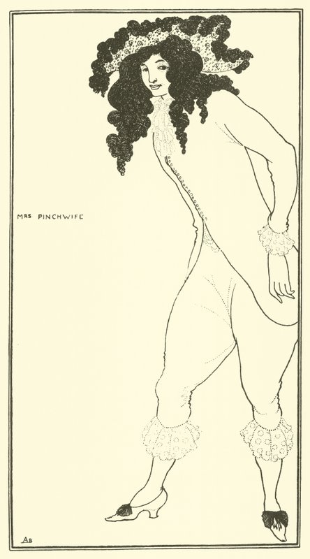Pinchwife asszony alkotó: Aubrey Beardsley