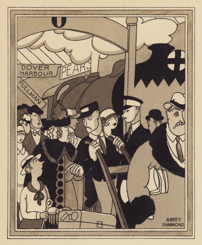 Egy londoni vasúti végállomás (litho) alkotó: Aubrey Hammond