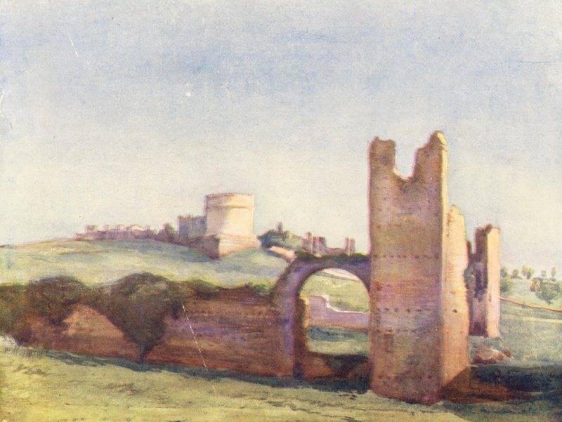Róma: Maxentius cirkusza (színes litográfia) alkotó: Aubrey Waterfield