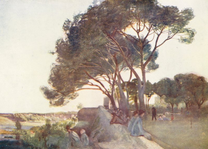 Róma: A Porta Asinaria (színes litó) alkotó: Aubrey Waterfield