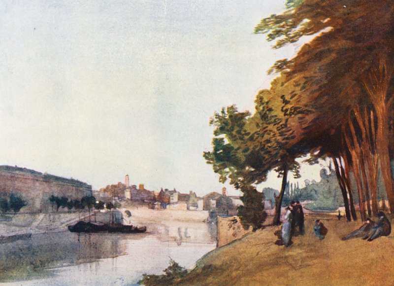 Róma: Marmorata (színes litográfia). alkotó: Aubrey Waterfield