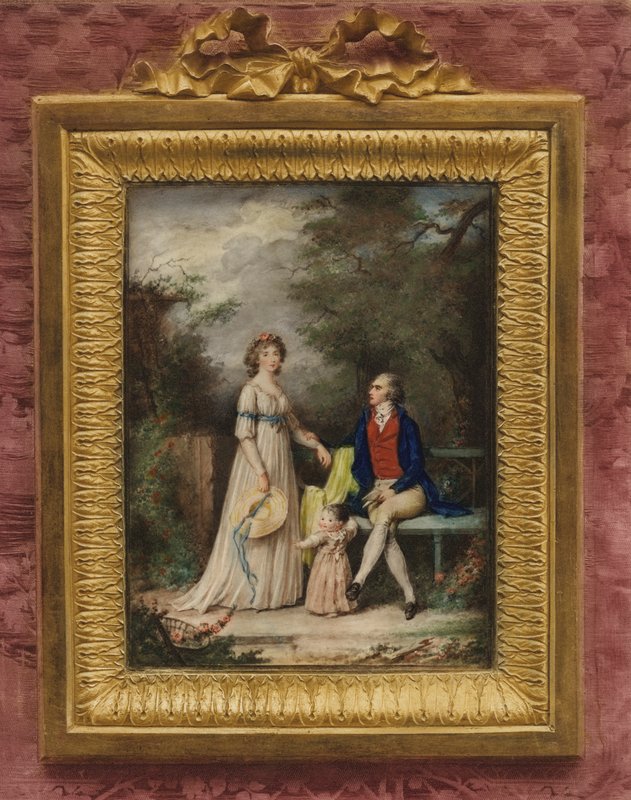 Portré Augustin Ritt művészről és családjáról alkotó: Augustin Ritt