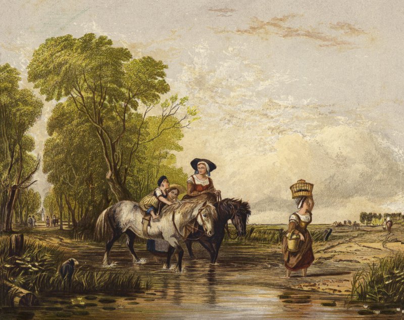 Visszatérés a piacról alkotó: Augustus Wall Callcott