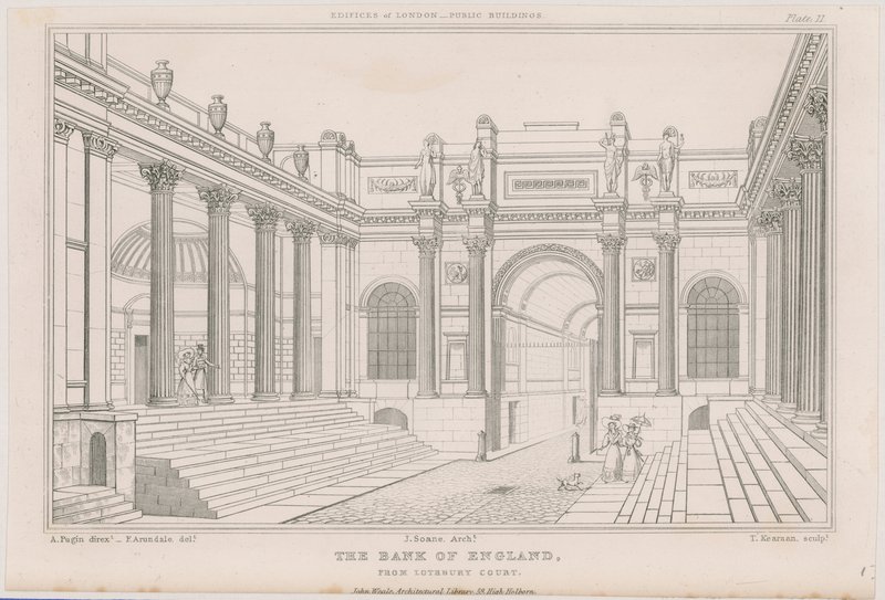 Bank of England, Lothbury Court alkotó: Augustus Charles Pugin