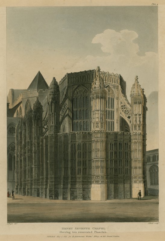 Hetedik Henrik-kápolna, Westminster apátság, London, két felújítási hercegnővel alkotó: Augustus Charles Pugin