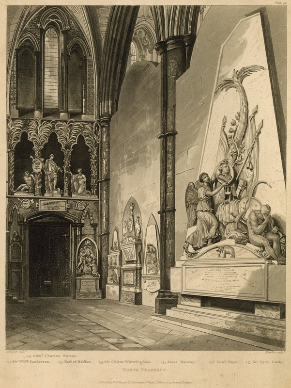 A Westminster Abbey északi kereszthajója alkotó: Augustus Charles Pugin