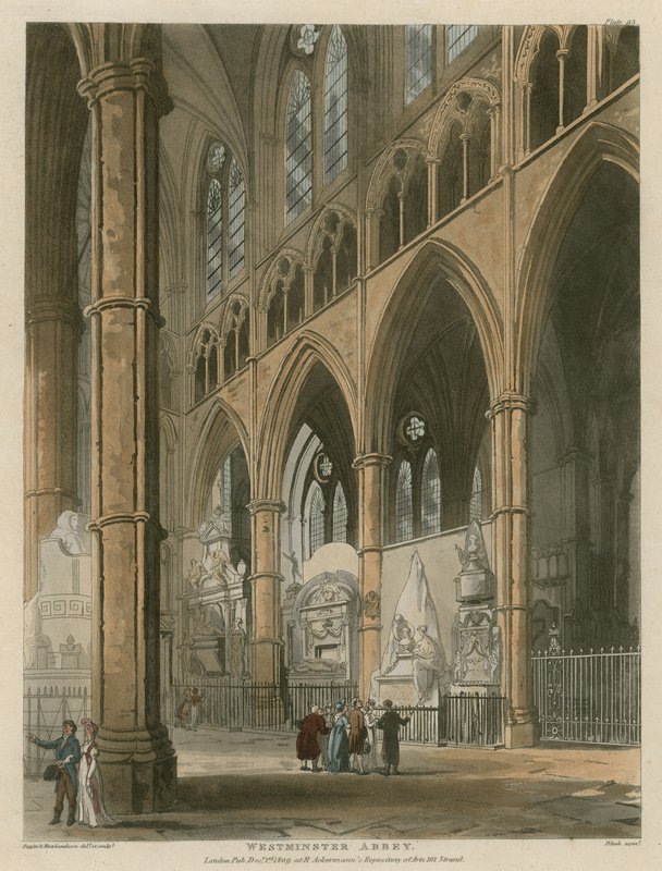 Westminster apátság, London alkotó: Augustus Charles Pugin