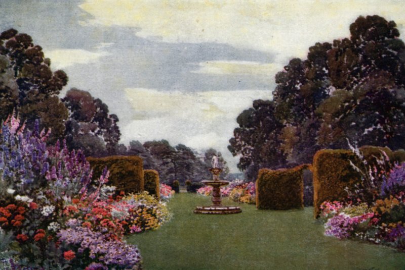 Füves határok Welbecknél (színes litó) alkotó: Augustus Charles Wyatt