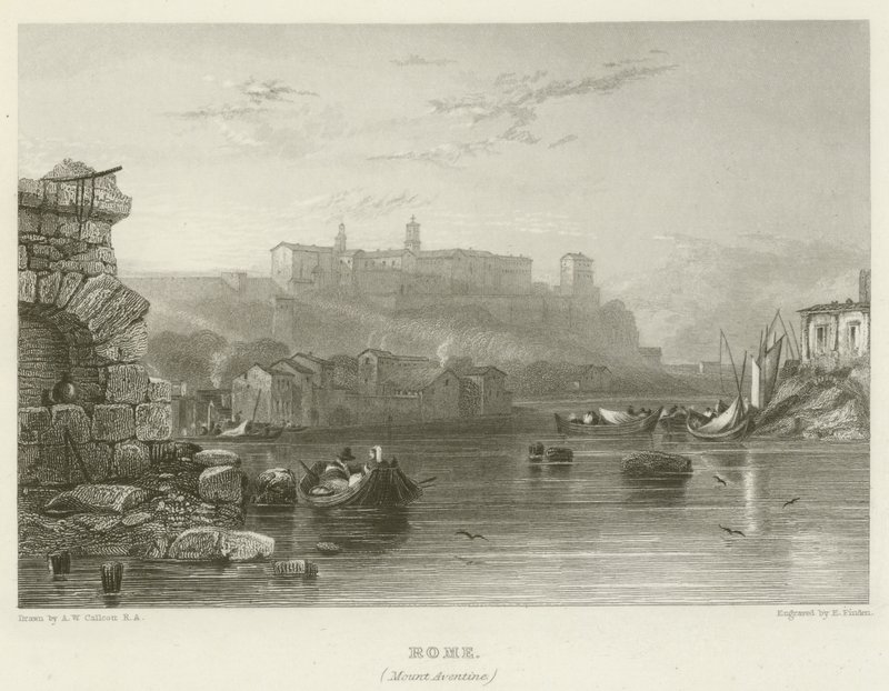 Róma, Aventinus-hegy alkotó: Augustus Wall Callcott